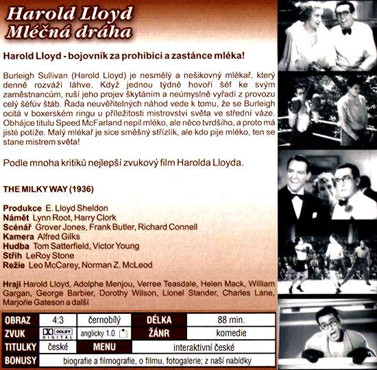 Harold Lloyd Mléčná dráha